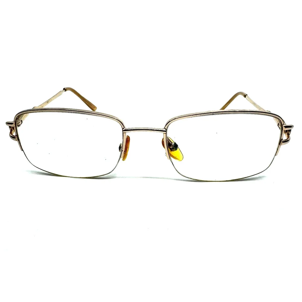 Kirkland Signature Marilyn 511832 Gold Womens Eyeglasses‎ Half 53-18-135 H9864